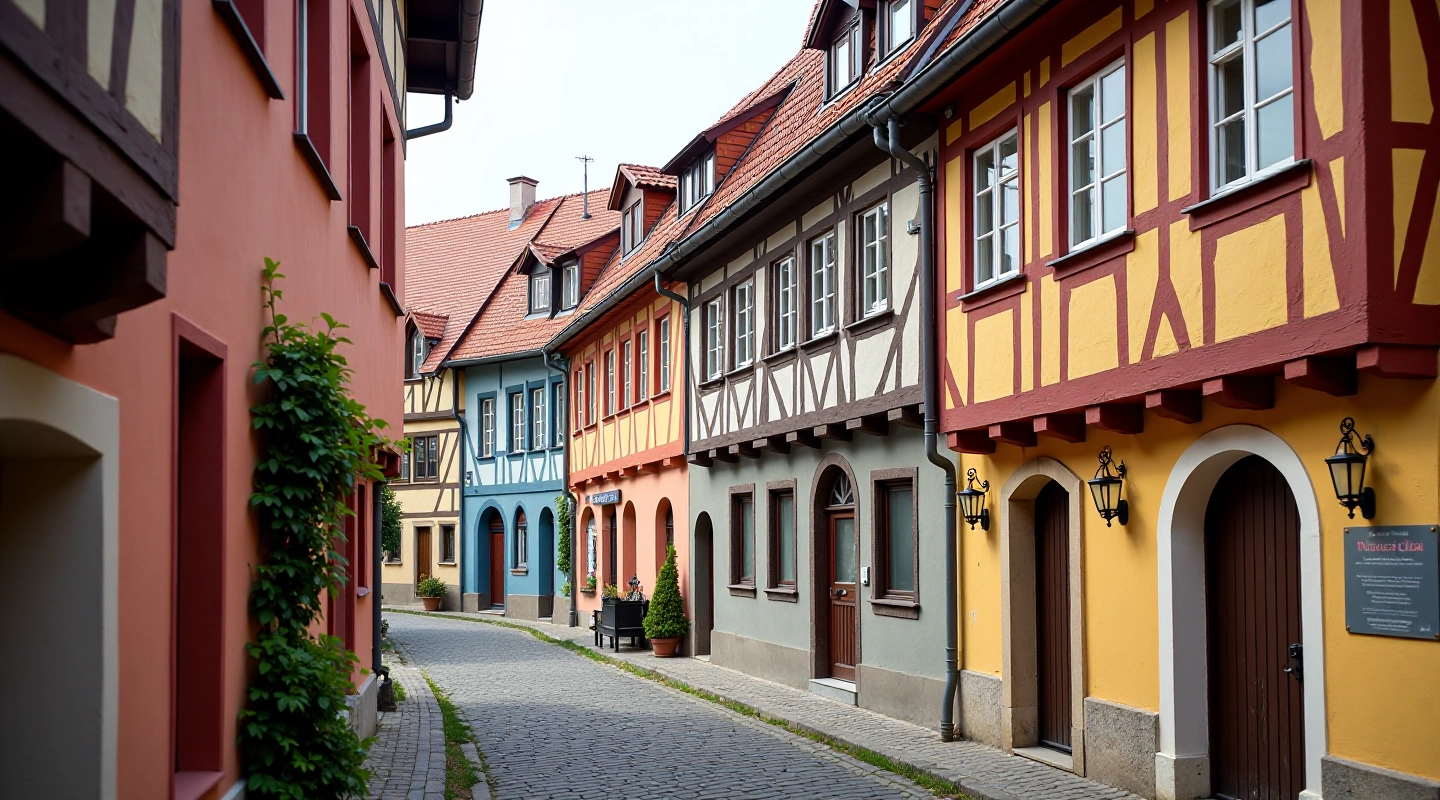 Chebské hrázděné domky s tradičním fachwerkem a bohatou historií